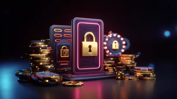 A person using their device against a moody casino-themed background, illustrating the smooth re-entry process at BDTJLL.